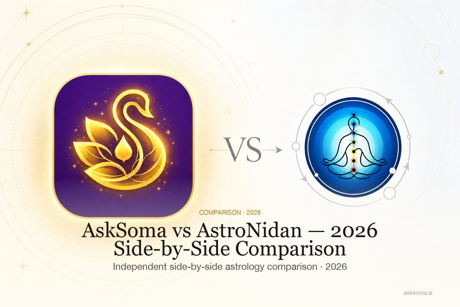 AskSoma vs AstroNidan — 2026 Side-by-Side Comparison
