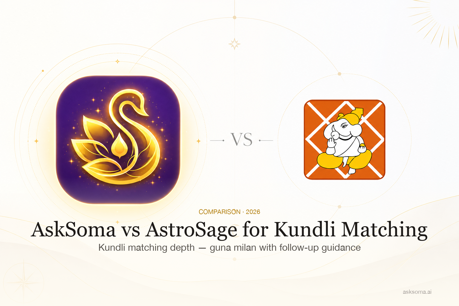 AskSoma vs AstroSage for Kundli Matching