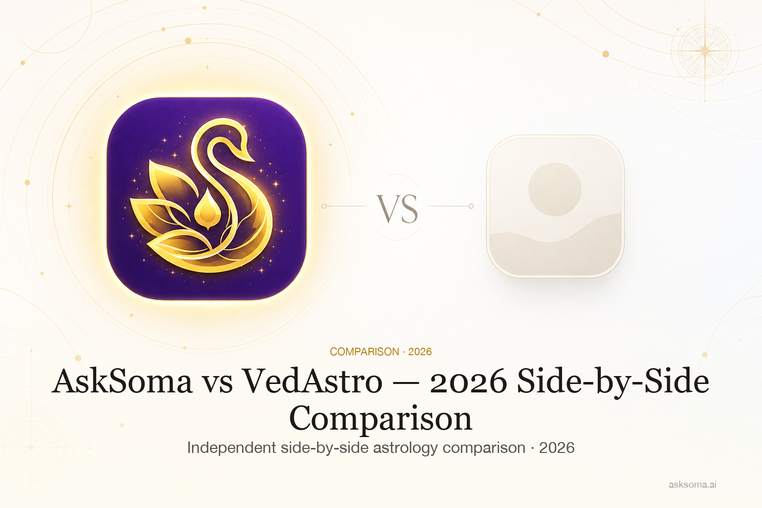 AskSoma vs VedAstro — 2026 Side-by-Side Comparison