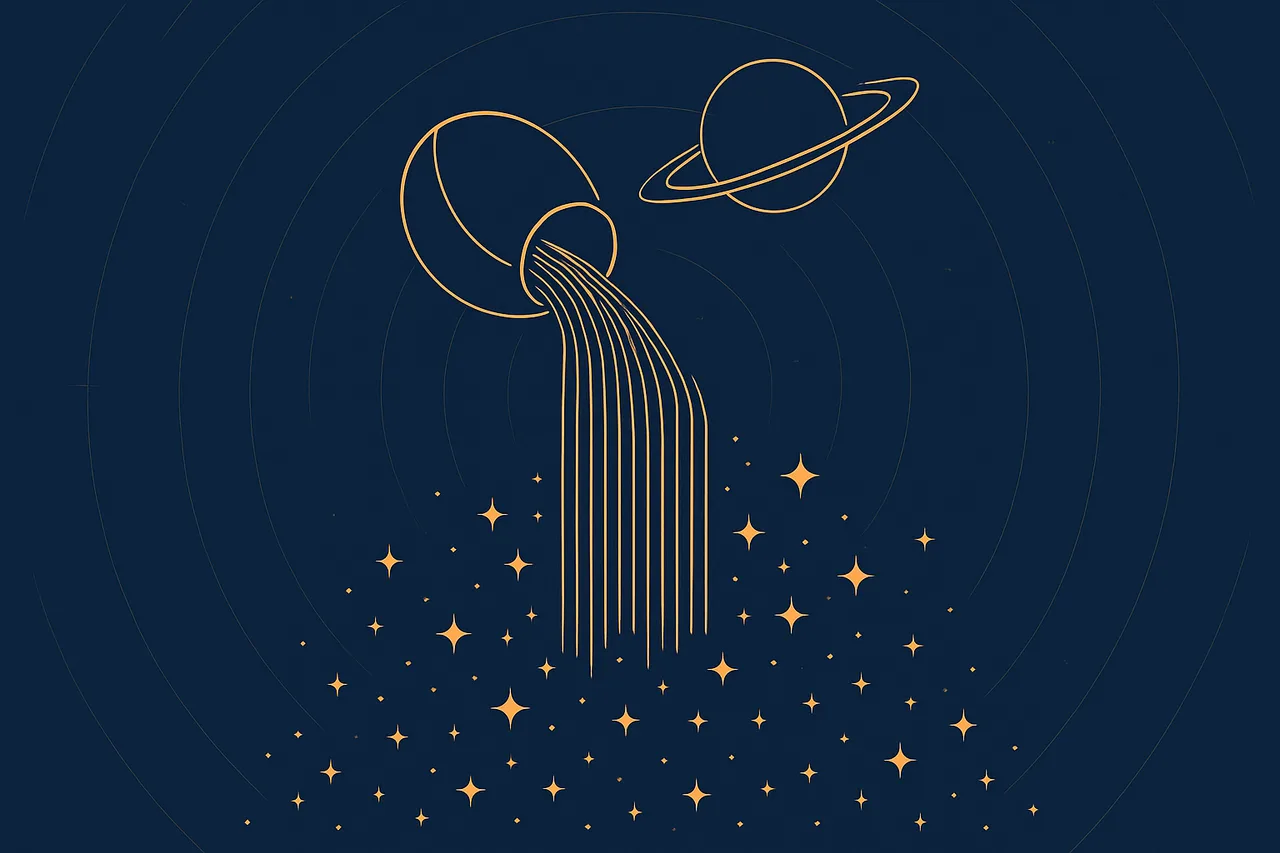 Symbolic illustration for the Kumbha (Aquarius) Moon sign