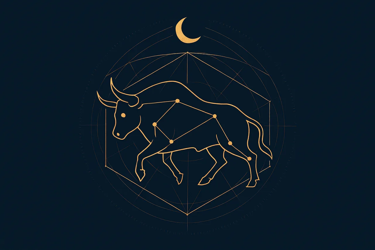 Symbolic illustration for the Vrishabha (Taurus) Moon sign
